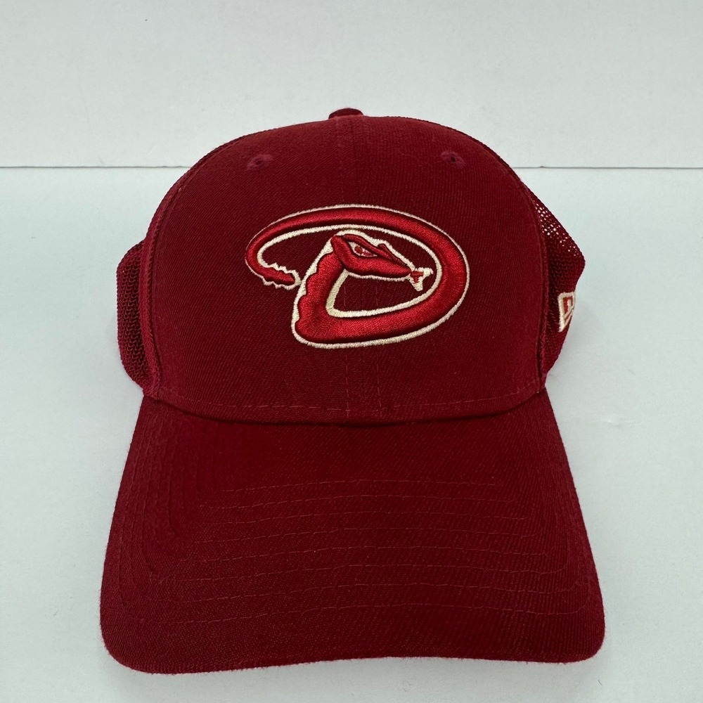 Arizona Diamondbacks MLB Hat Cap New Era 39Thirty Maroon Mesh Back S/M